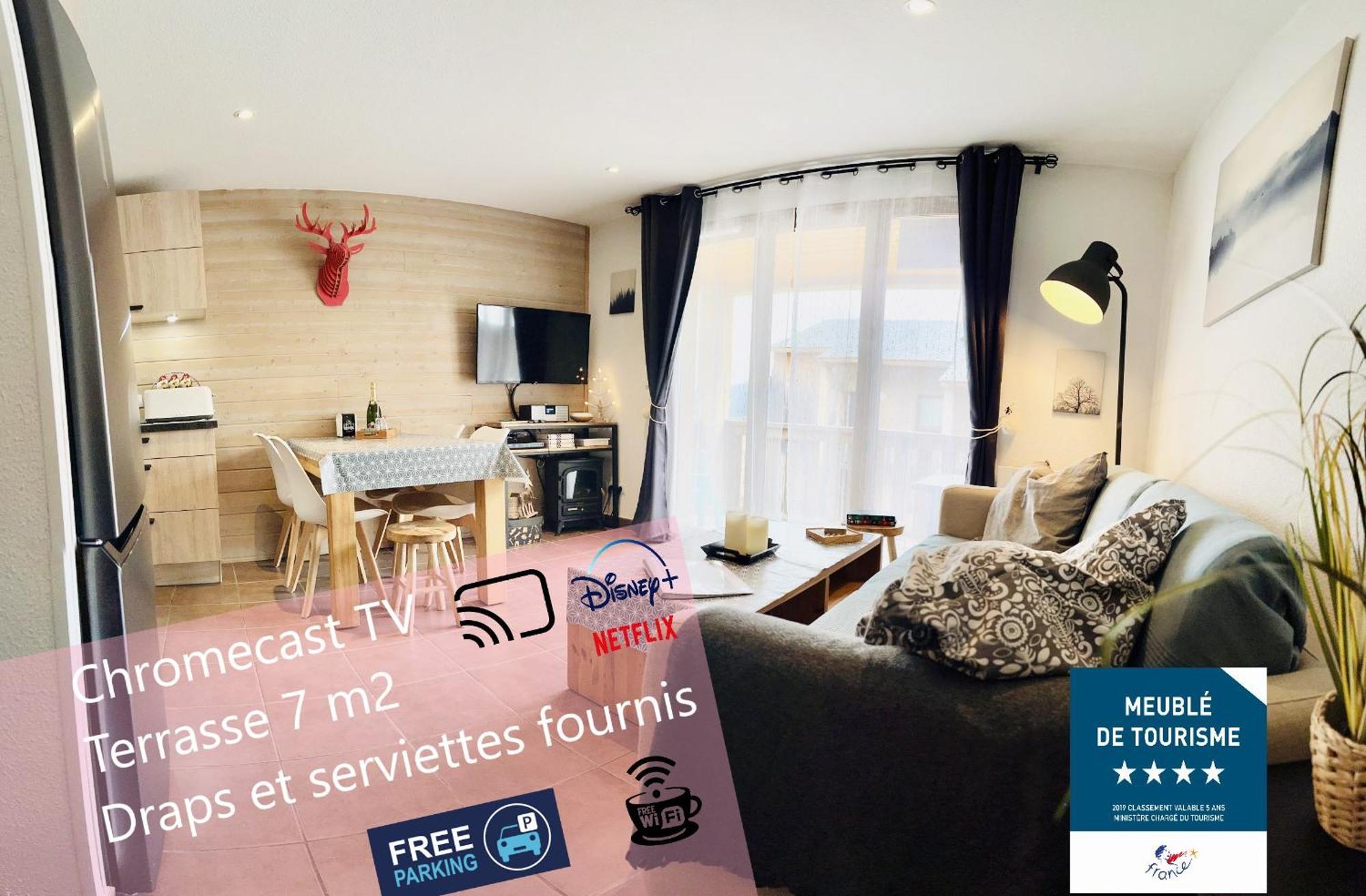 Lou Castelou - T3 Cosy - Chromecast Tv Appartement Les Angles  Buitenkant foto